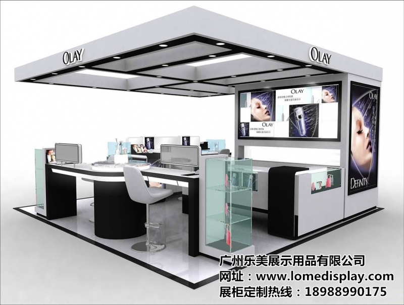 整店输出品牌定制商场店铺高端时尚化妆品护肤品彩妆展示柜
