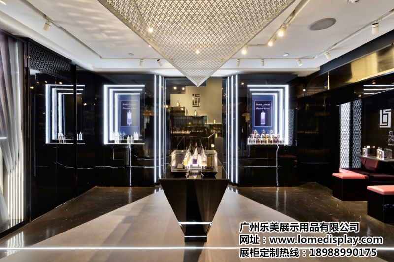 专业定制高品质展柜化妆品产品展架护肤品样品玻璃展示柜陈列柜