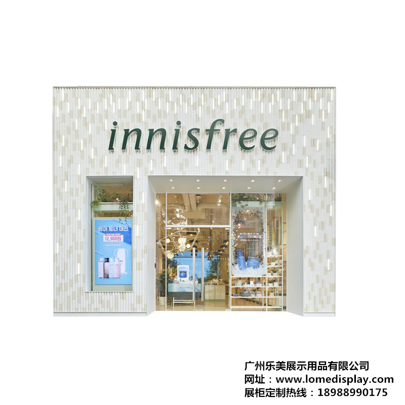 展柜韩式化妆品展示柜美容院产品陈列柜彩妆柜台护肤品展示